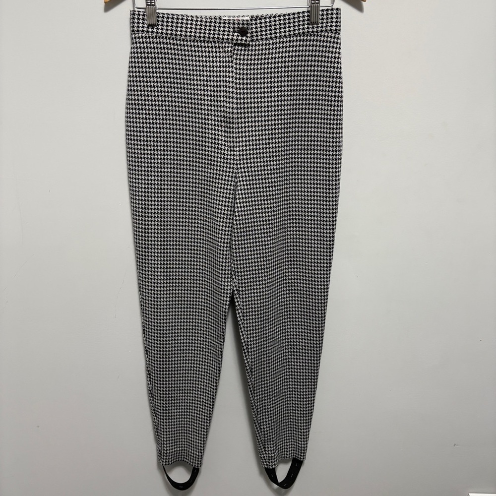 Vintage Mister Leonard Pants Womens Medium (27x25.5) Houndstooth High Rise
